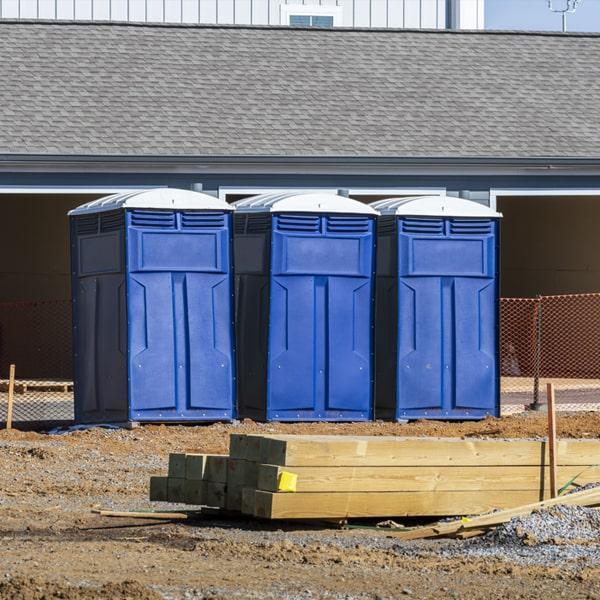 Heavy-duty construction site porta potty in Pontiac, Illinois